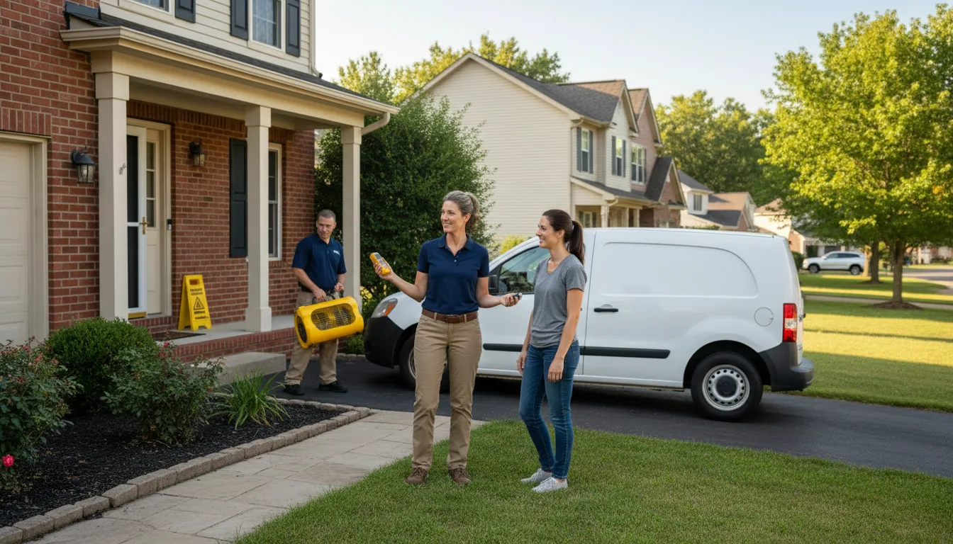 Residential water damage restoration in Barry, IL